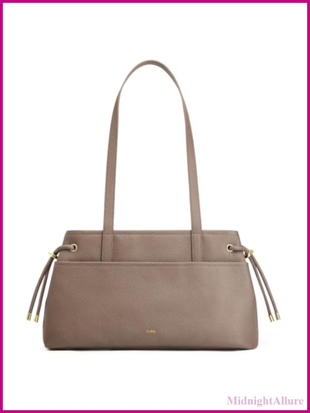 Kattee Premium Leather Shoulder Bag Drawstring Hobo